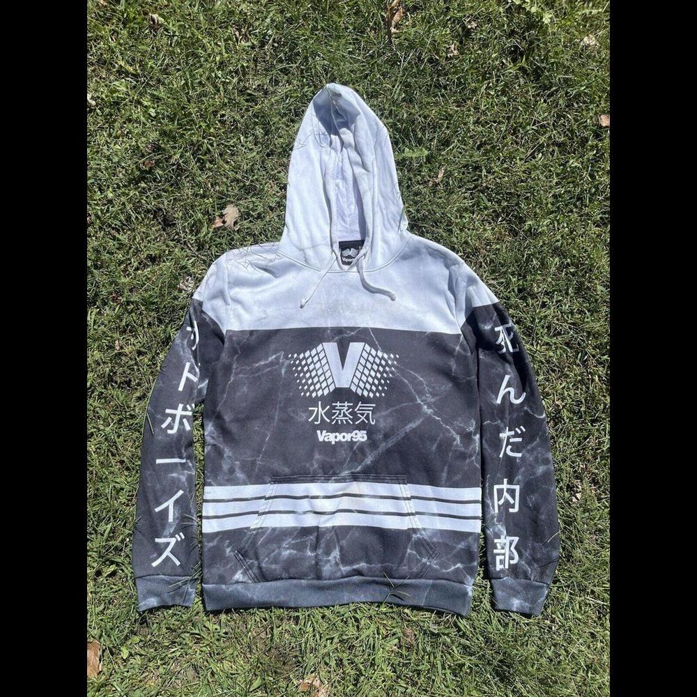 Vapor 95 Hoodie Grey White